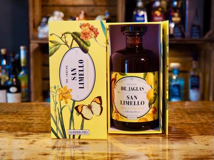 San Limello Aperitif Alkoholfrei mit Geschenkbox offen